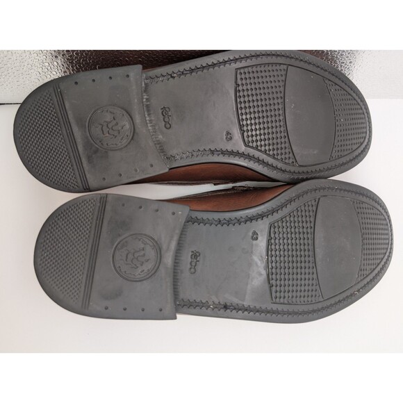 Lopez Taibo Men’s Handmade Brown Leather Loafers Slip On Tassel Shoes Size 10 - Picture 8 of 11